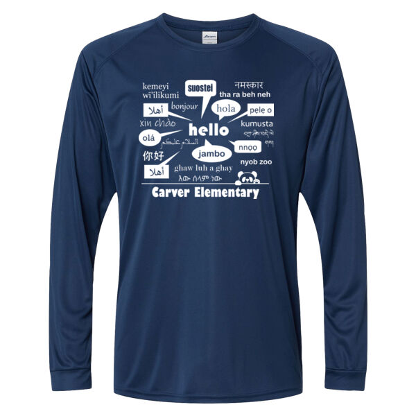 Paragon Youth Long Islander Performance Long Sleeve T-shirt - Printed Logo Thumbnail