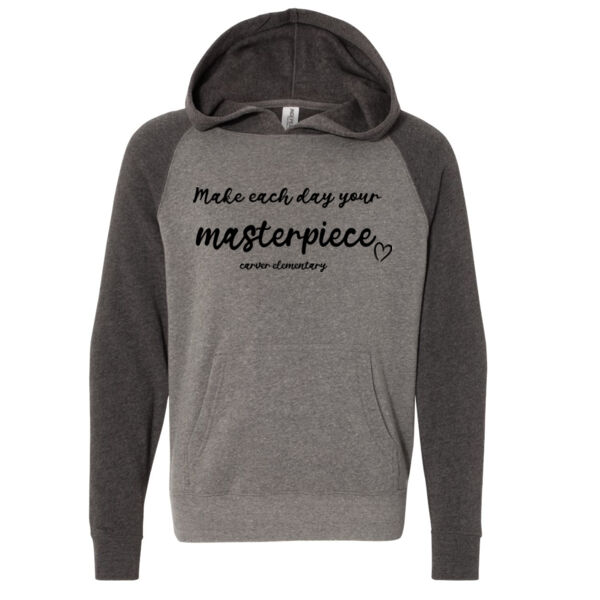 Independent Trading Co. Youth Special Blend Raglan Hooded Sweatshirt - Printed Logo Thumbnail