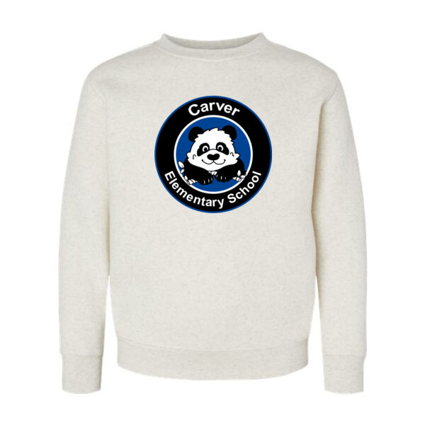 LAT Youth Elevated Fleece Crewneck Sweatshirt - Printed Logo Thumbnail