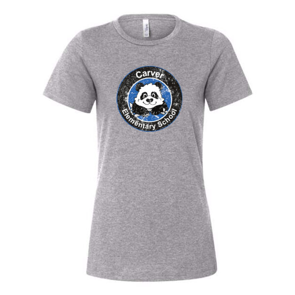 BELLA + CANVAS - Women’s Relaxed Fit Heather CVC Tee - Printed Logo Thumbnail