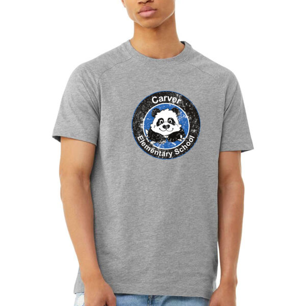 BELLA + CANVAS - Heather CVC Raglan Tee - Printed Logo Thumbnail