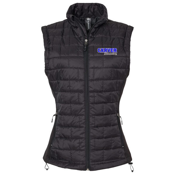 Burnside - Women's Elemental Puffer Vest - Embroidered Logo Thumbnail
