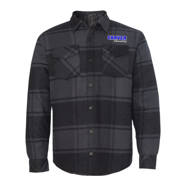 Burnside - Quilted Flannel Shirt Jacket - Embroidered Logo Thumbnail